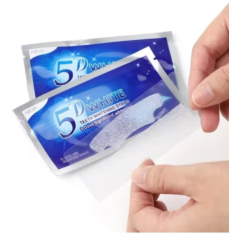 5D Teeth Whitening Strips - 56 Strips (28 Pairs)