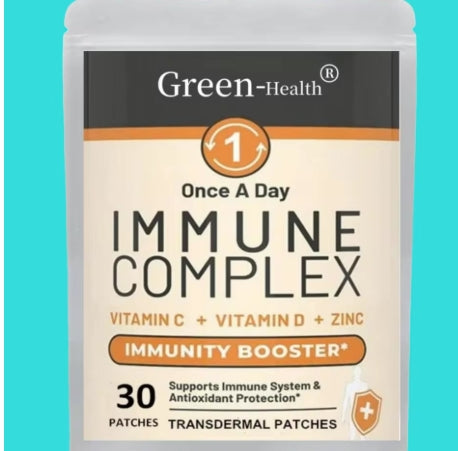 Immune Complex Transdermal Patches Vitamin C Vitamin D3 Zinc- 30 Patches One Month Supply